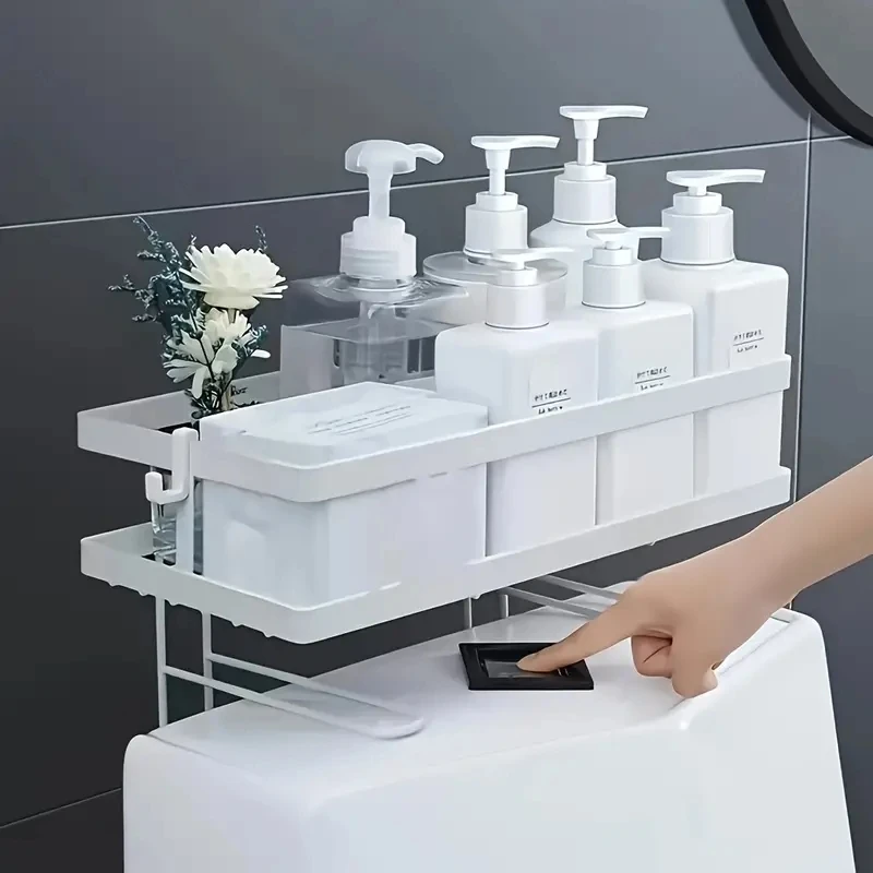 Tech Accessories Organizer - Estante de Almacenamiento Sobre el Inodoro