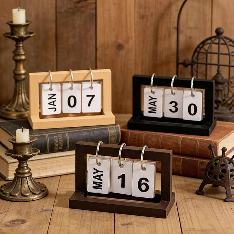 Tech Office Accessories - 【M】Mini calendario, decoración de escritorio de