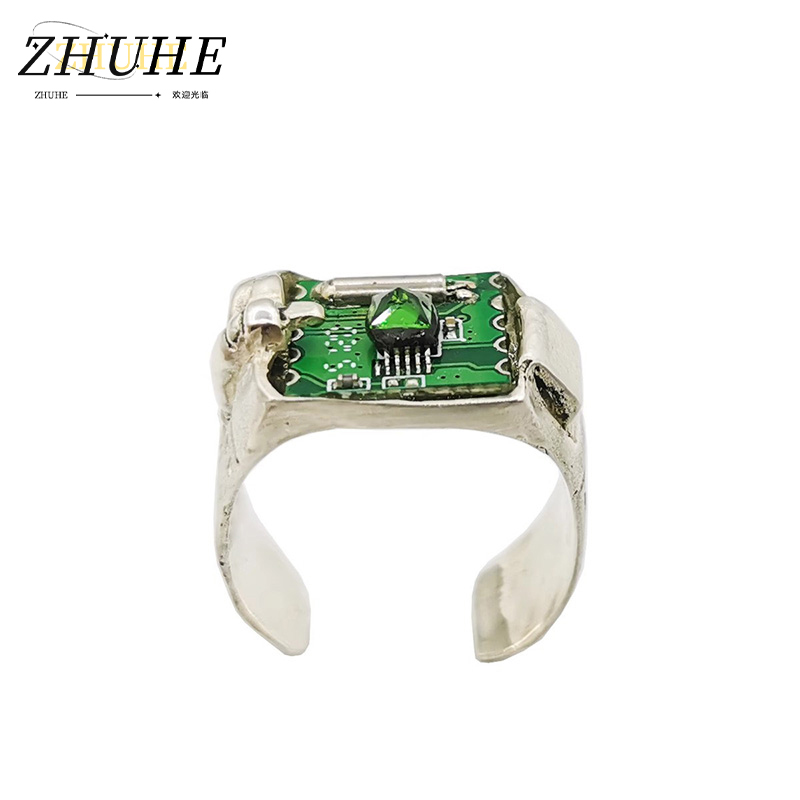 Tech Accessories Industry - Anillo de PCB de Estilo Retro,