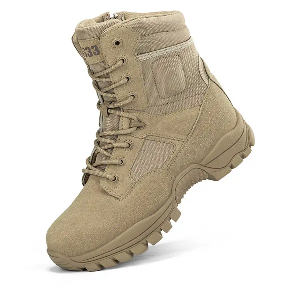 Tech Accessories Industry - Botas de senderismo de cuero genuino