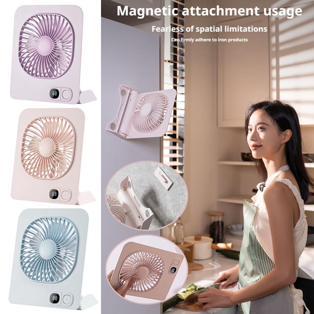 Usb Fan Silent - Mini Ventilador de Escritorio Magnético Recargable