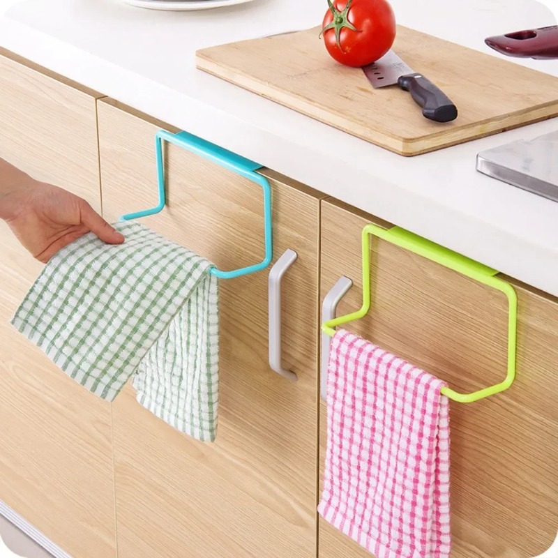Tech Accessories Organizer - Soporte colgante de plástico, toallero multifunción,