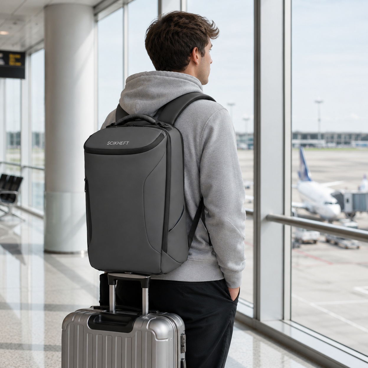 Tech Accessories Travel - Mochila ergonómica para viajes, mochila tecnológica
