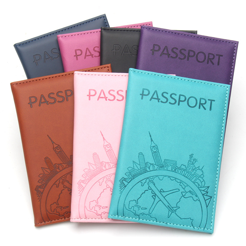 Tech Accessories Travel - Porta pasaporte con estampado de vuelo