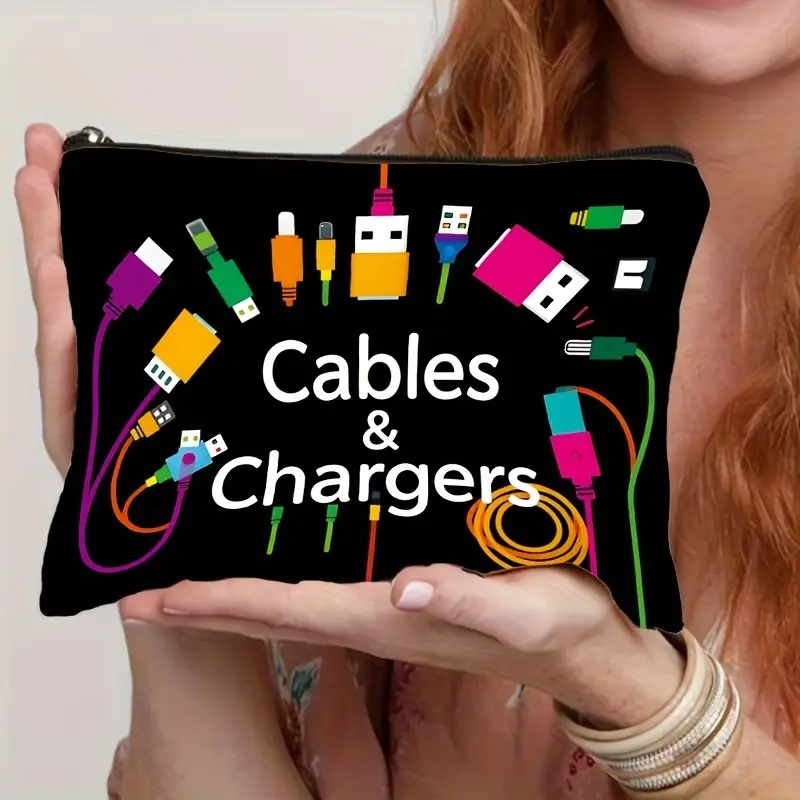 Tech Accessories Travel - Bolsa organizadora de cables Black Tech