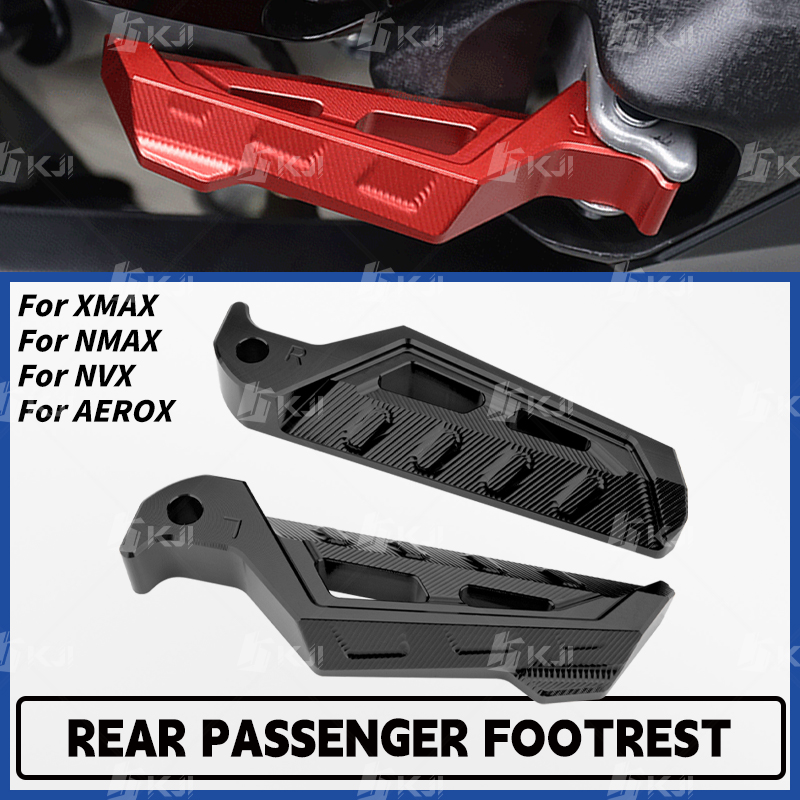 Nmax Tech Max Accessories - Reposapiés trasero para pasajero Yamaha XMAX/NMAX/NVX/AEROX