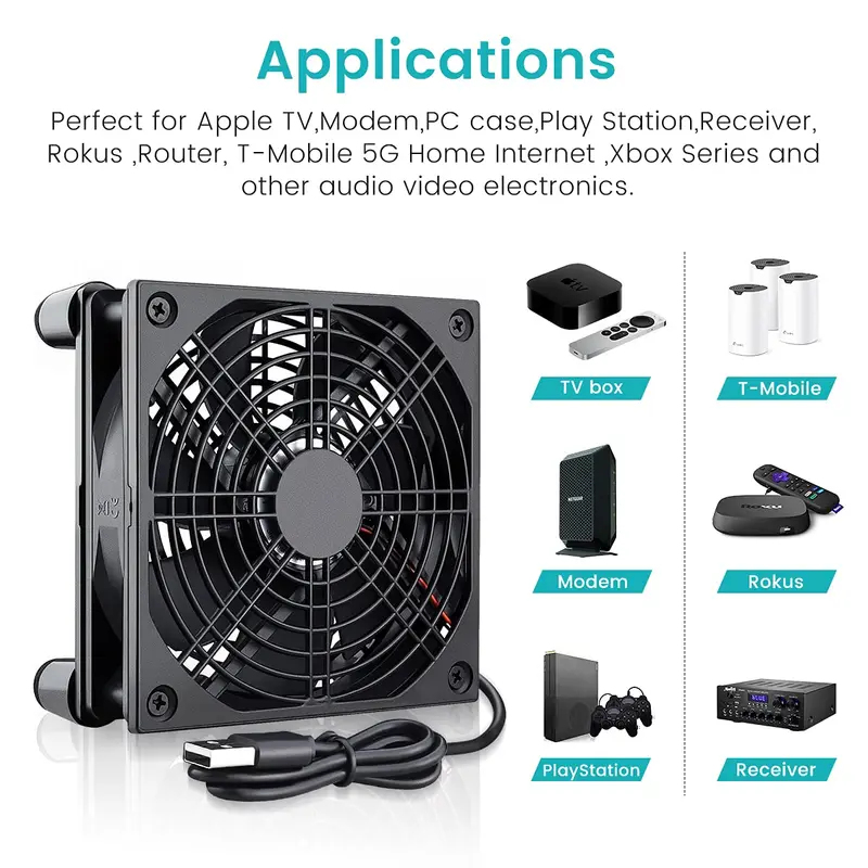 Usb Fan Silent - Ventilador USB para PC de 120