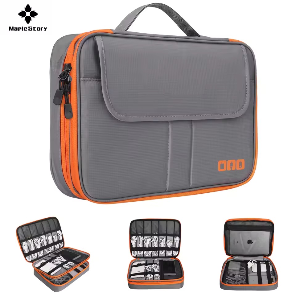 Tech Accessories Organizer - Estuche de Almacenamiento Digital de Doble