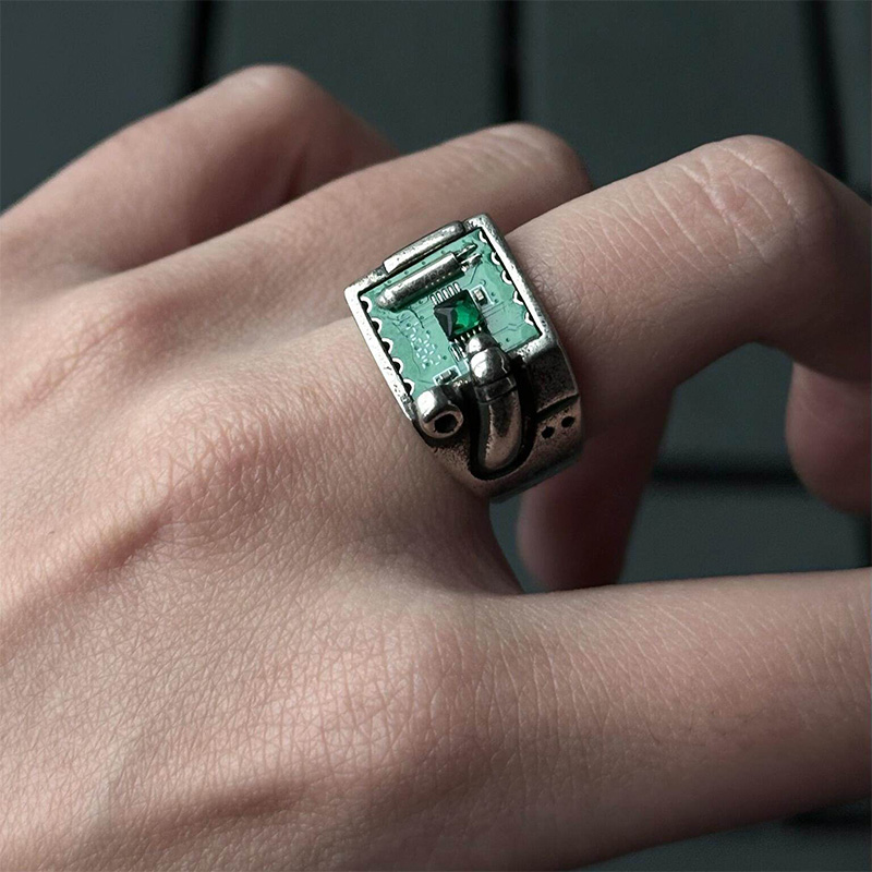 Anillo con Patrón de PCB Inspi - Tech Accessories Industry reseña y precio