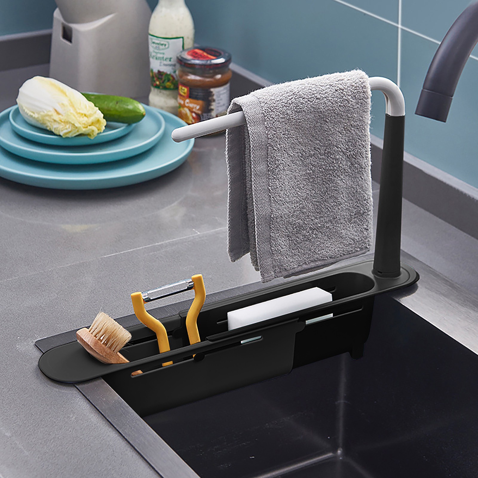 Elescopic-estante escurridor p - Tech Accessories Organizer reseña y precio