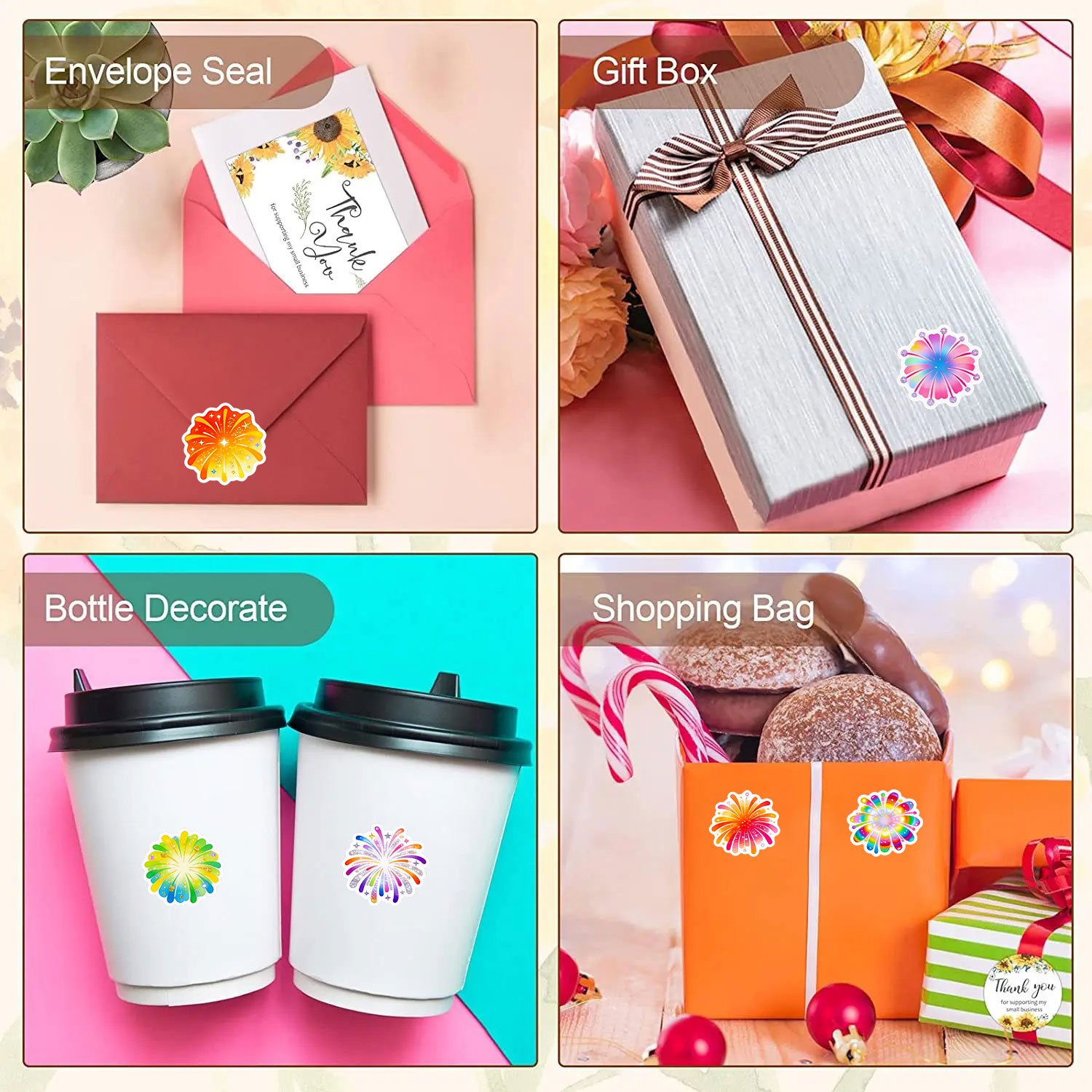 Rollo de pegatinas de fuegos a - Tech Accessories To Gift reseña y precio