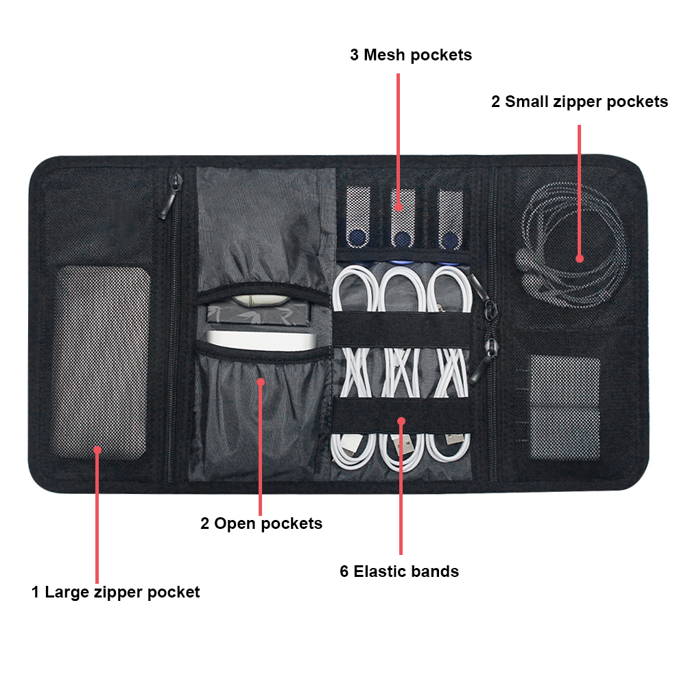 Bolsa Organizadora de Cables,  - Tech Accessories Organizer reseña y precio