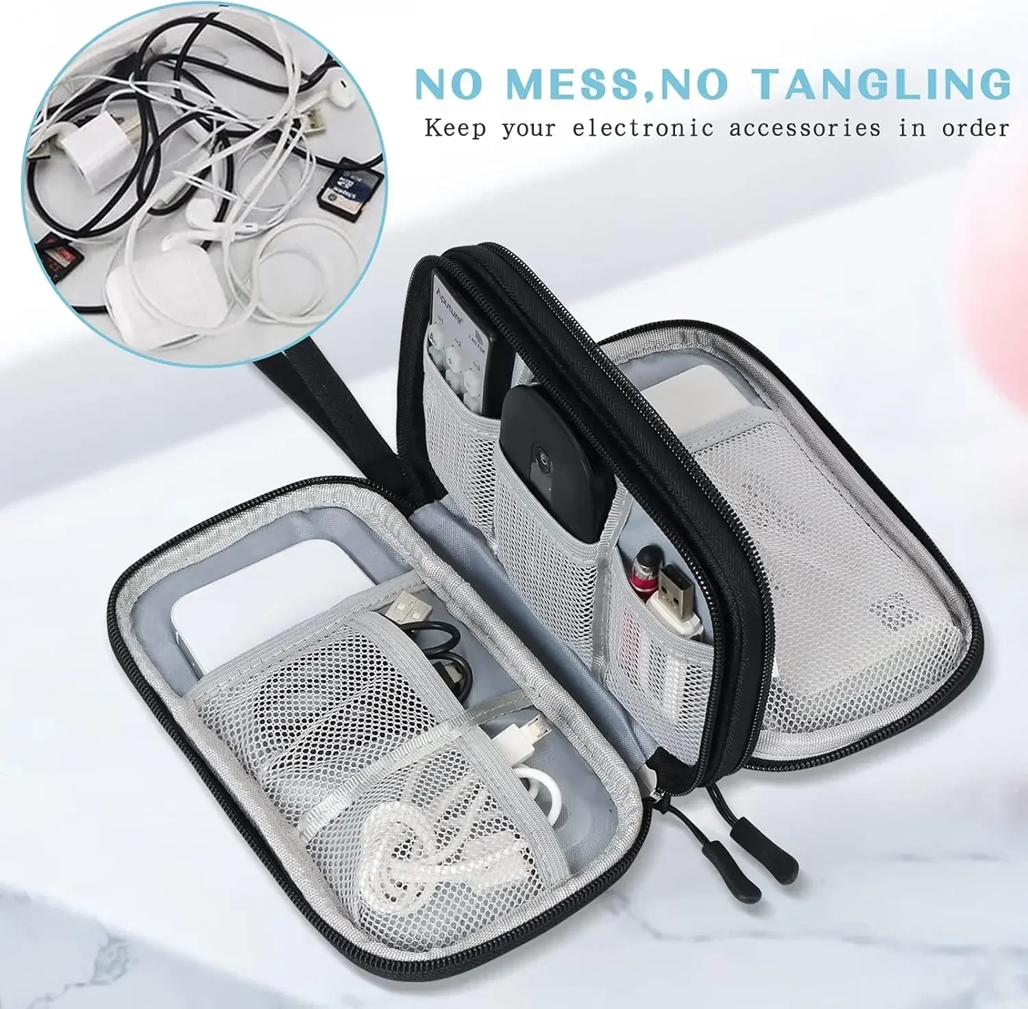Bolsa de Viaje para Cables, Es - Tech Accessories Organizer reseña y precio
