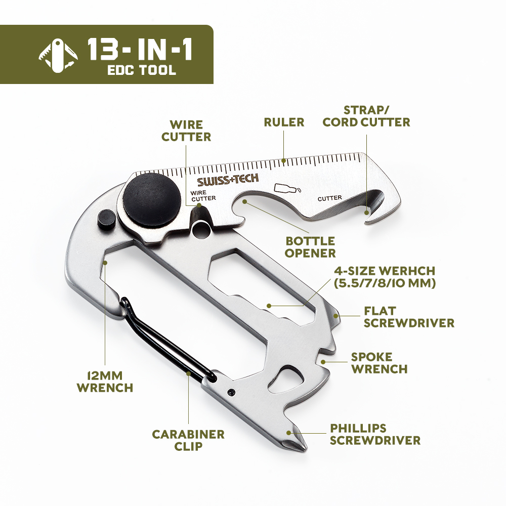 SWISS TECH 13 en 1 Mini herram - Tech Accessories Kit reseña y precio